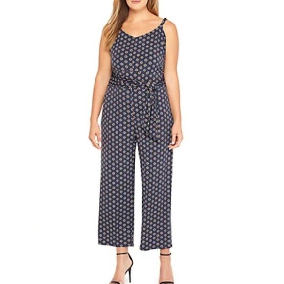 The LIMITED Plus Size Cami Jumpsuit‎ with Tie Waist size 3X NEW - Picture 1 of 7